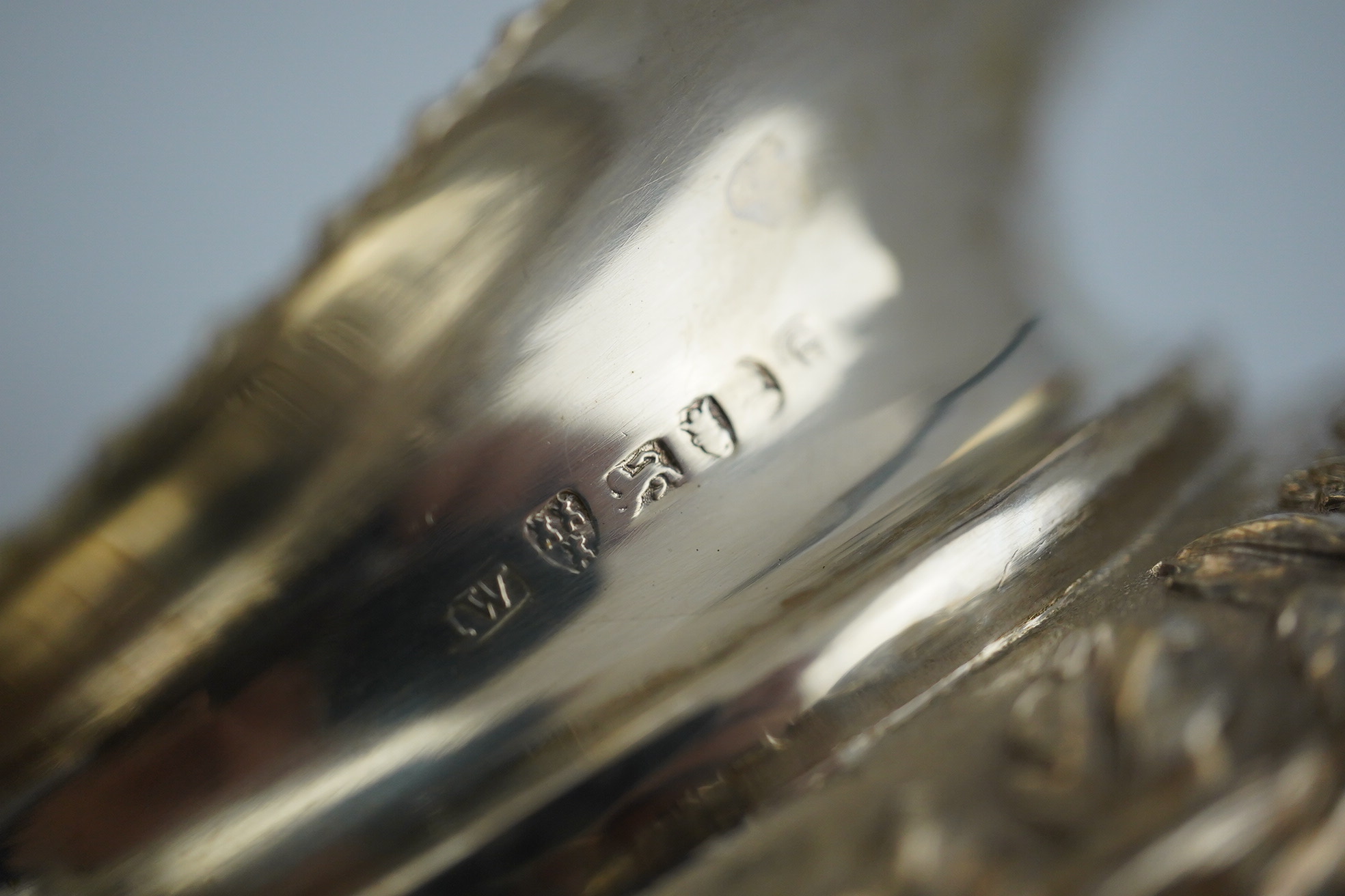 A George IV provincial silver cream jug and sugar bowl, by John Walton